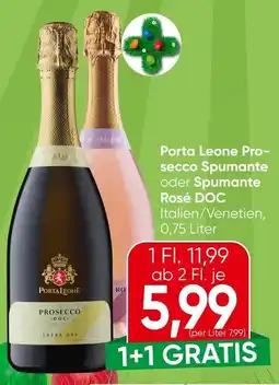 Spar Porta Leone Pro- secco Spumante oder Spumante Rosé Angebot
