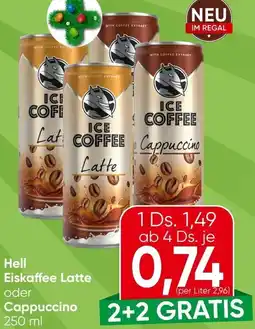 Spar Hell Eiskaffee Latte oder Cappuccino Angebot
