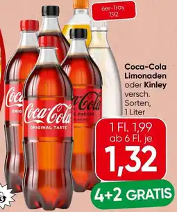 Spar Coca-Cola Limonaden oder Kinley Angebot