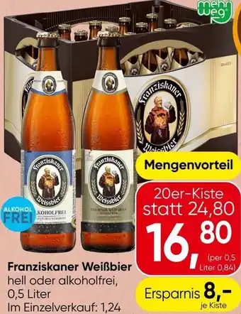 Spar Franziskaner Weißbier Angebot