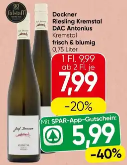 Spar Dockner Riesling Kremstal DAC Antonius Angebot