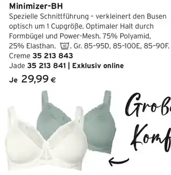 Tchibo Eduscho Minimizer-BH Angebot