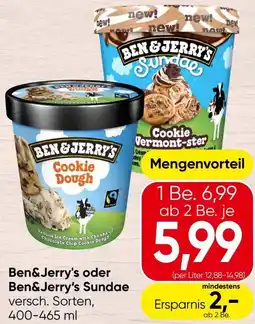 Spar Ben&Jerry's oder Ben&Jerry's Sundae Angebot