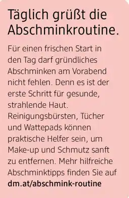 dm Täglich grüßt die Abschminkroutine Angebot