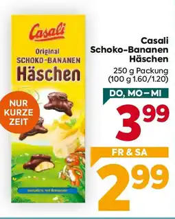 Billa Casali Schoko-Bananen Häschen Angebot