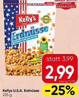 Spar Kellys U.S.A. Erdnüsse Angebot