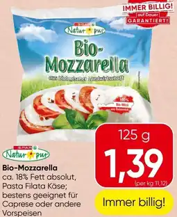 Spar Bio- Mozzarella Angebot