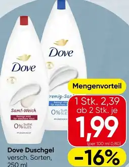 Spar Dove Duschgel Angebot