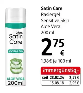 dm Satin Care Angebot