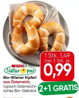 Eurospar Spar Natur pur Bio-Wiener Kipferl Angebot