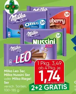 Spar Milka Riegel Leo Angebot