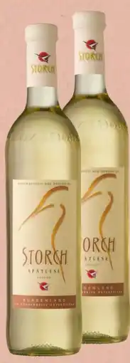 Spar Lenz Moser Storch Spätlese Angebot