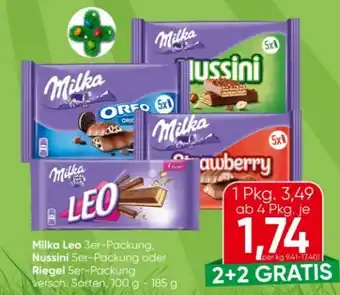 Eurospar Milka Riegel Leo Angebot