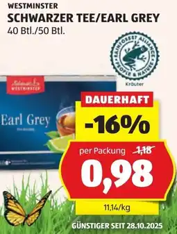 Hofer Schwarzer tee earl grey Angebot