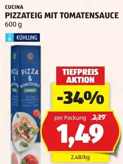 Hofer Pizzateig mit tomatensauce Angebot