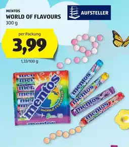 Hofer Mentos world of flavours Angebot