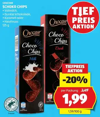 Hofer Choceur schoko chips Angebot
