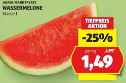 Hofer Wassermelone Angebot