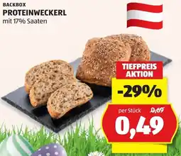 Hofer Backbox proteinweckerl Angebot