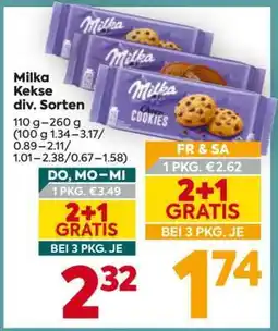 Billa Milka Kekse div. Sorten Angebot