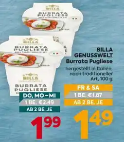Billa BILLA GENUSSWELT Burrata Pugliese Angebot