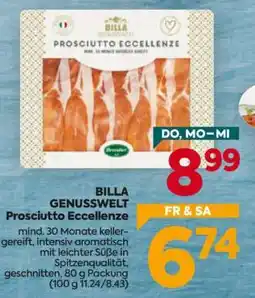 Billa BILLA GENUSSWELT Prosciutto Eccellenze Angebot