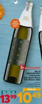 Billa BILLA GENUSSWELT Triebaumer Sauvignon Blanc Alte Reben 2025 Angebot