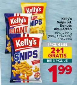 Billa Kelly's Snips od. Donuts div. Sorten Angebot