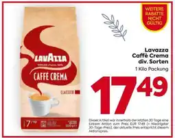 Billa Lavazza Caffè Crema div. Sorten Angebot