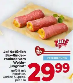 Billa Ja! Natürlich Bio-Rinderroulade vom Weidejungrind Angebot