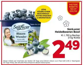 Billa SanLucar Heidelbeeren-Bowl Angebot