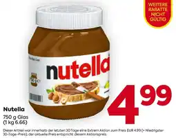 Billa Nutella Angebot