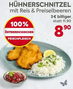 Billa Hühnerschnitzel Angebot