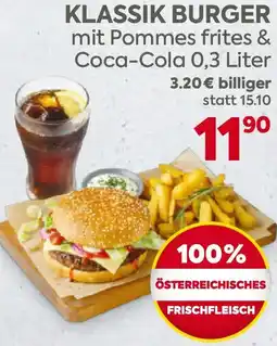 Billa KLASSIK BURGER Angebot