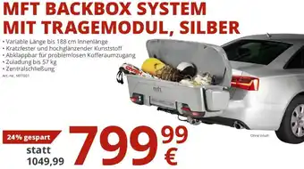A.T.U. MFT Backbox System Mit Tragemodul Silber Angebot