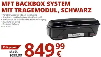 MFT Backbox System Mit Tragemodul Schwarz