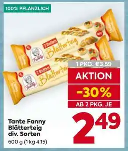 Billa Tante Fanny Blätterteig div. Sorten Angebot