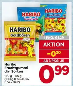 Billa Haribo Fruchtgummi div. Sorten Angebot