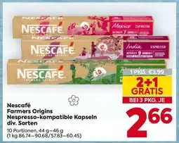 Billa Nescafé Farmers Origins Nespresso-kompatible Kapseln div. Sorten Angebot