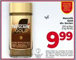 Billa Nescafé Gold div. Sorten Angebot