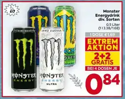Billa Monster Energydrink div. Sorten Angebot