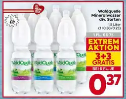 Billa Waldquelle Mineralwasser div. Sorten Angebot