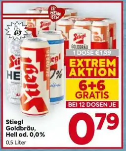 Billa Stiegl Goldbräu, Hell od. 0,0% Angebot