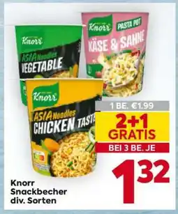 Billa Knorr Snackbecher div. Sorten Angebot