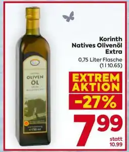 Billa Korinth Natives Olivenöl Extra Angebot