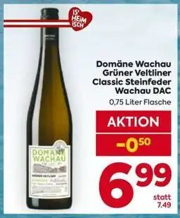 Billa Domäne Wachau Grüner Veltliner Classic Steinfeder Wachau DAC Angebot