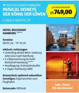 Hofer Hotel reichshof hamburg Angebot