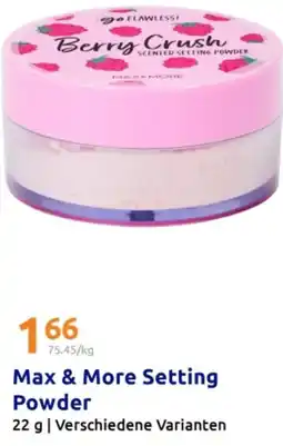 Action Max & More Setting Powder Angebot