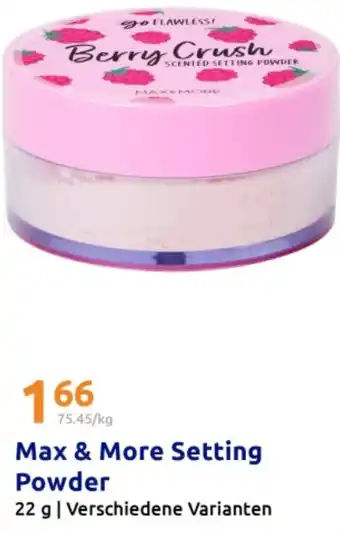 Action Max & More Setting Powder Angebot