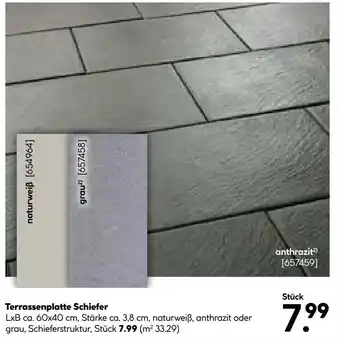 Hellweg Terrassenplatte Schiefer Angebot